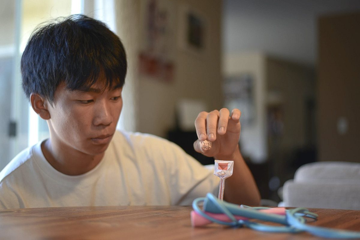 “It’s fine to make mistakes. You always learn from your mistakes, especially in origami. I’ve made lots of mistakes either designing or making origami. Sometimes mistakes are also inspiration. When I do a fold and it doesn’t work, I can see something else that can also come out of it. Mistakes are always part of the process,” senior Caden Ruan said.